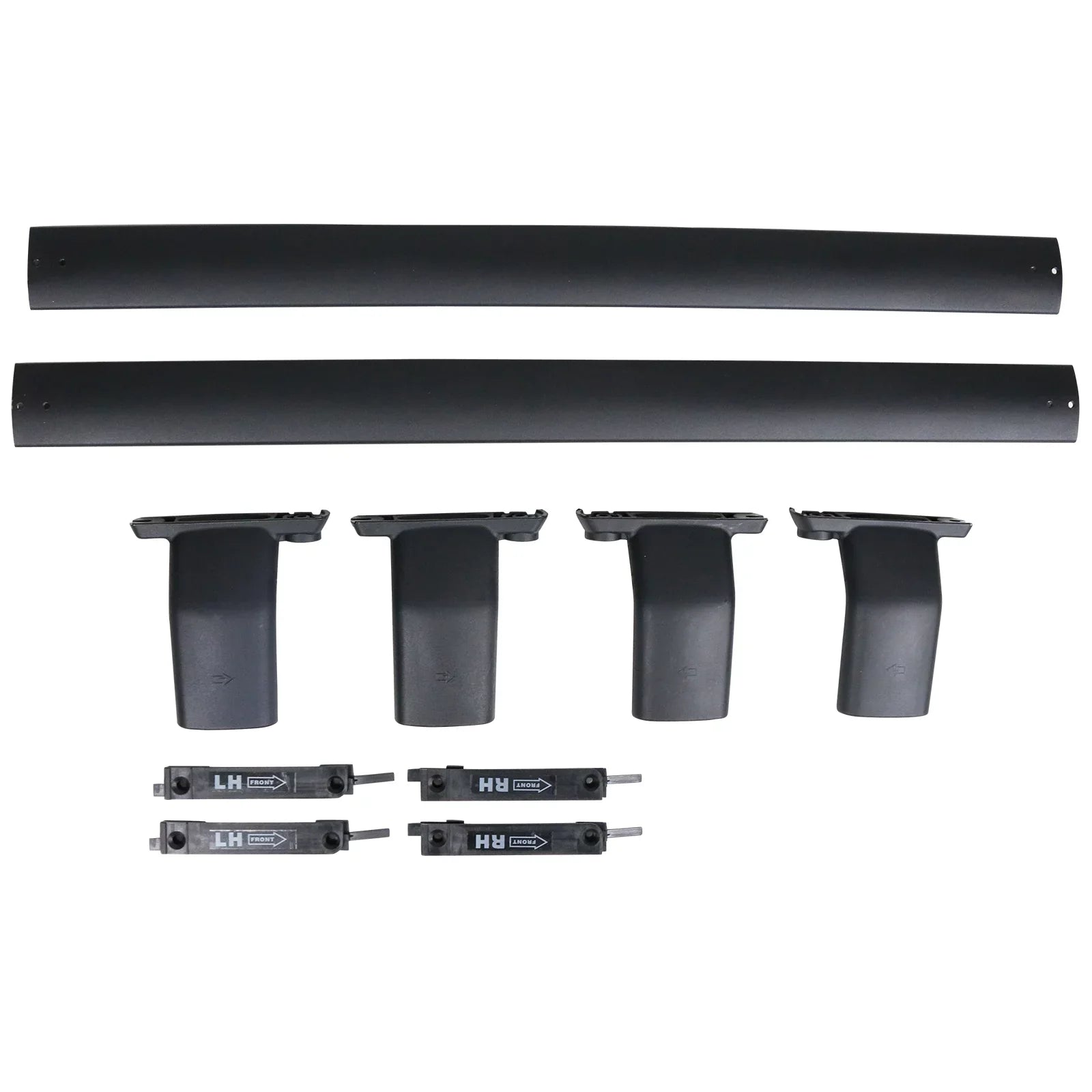 Ikon Motorsports Compatible with 13-16 Mazda -5   Style Cross Bar Roof Rack Black Aluminum