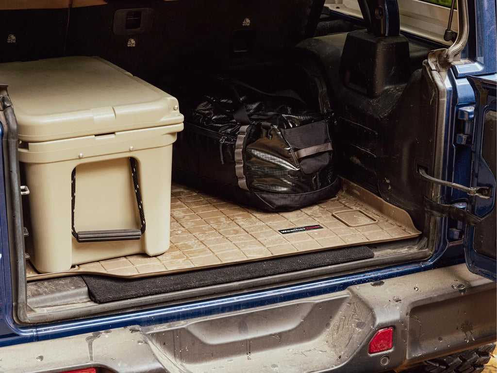 WeatherTech Cargo Trunk Liner with Bumper Protector designed for with 2020-2024 Subaru Outback - Behind 2nd Row Seating With Bumper Protector, Black