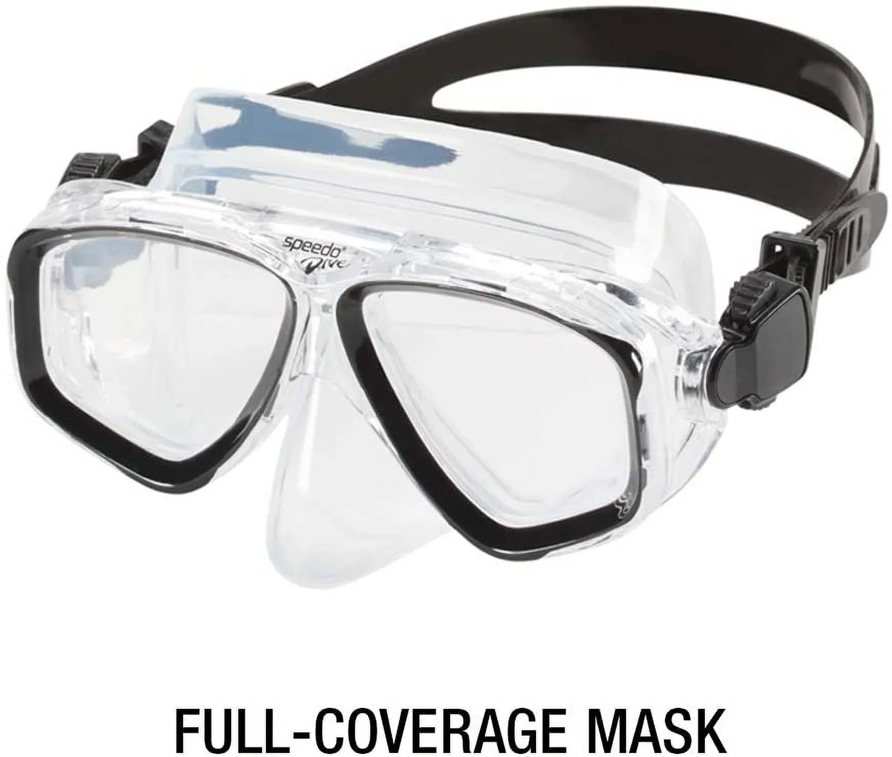 Speedo Swim Adult Recreation Dive Mask Snorkeling Swimming Goggles Blue