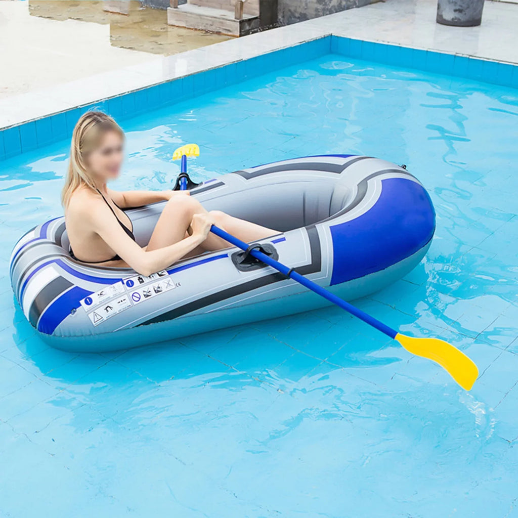 Aibecy Inflatable Boat Series,thick Inflatable Kayak, Fishing Boat Kayak,Single Person Water Leisure Travel Fishing Boat 150cm(oars not included)