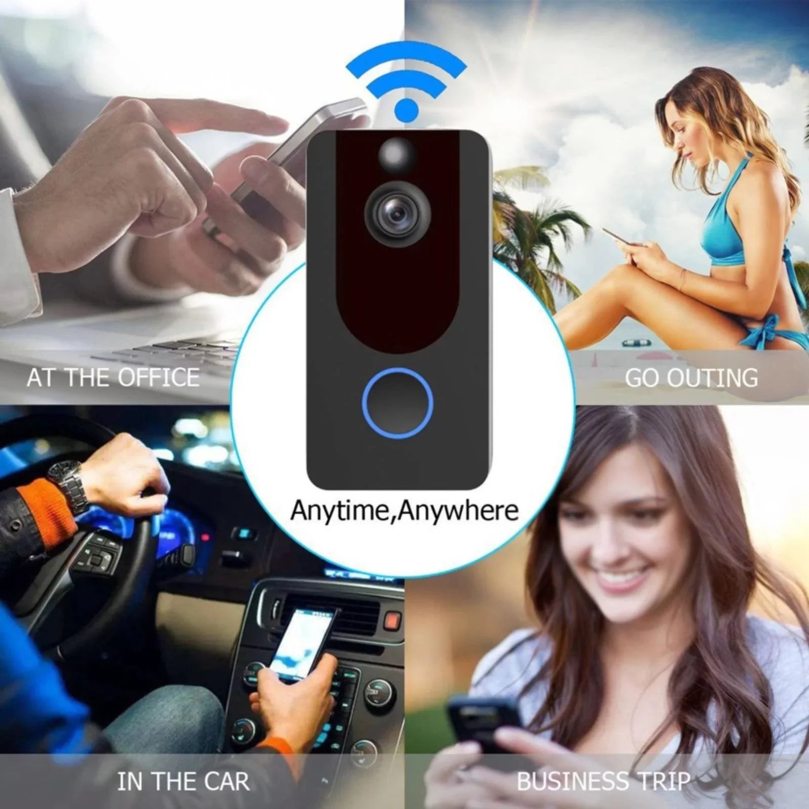 Visual Doorbell  Intelligent Doorbell Visual Intercom Visual Doorbell Wireless Intelligent Doorbell Smart Home Control Panels