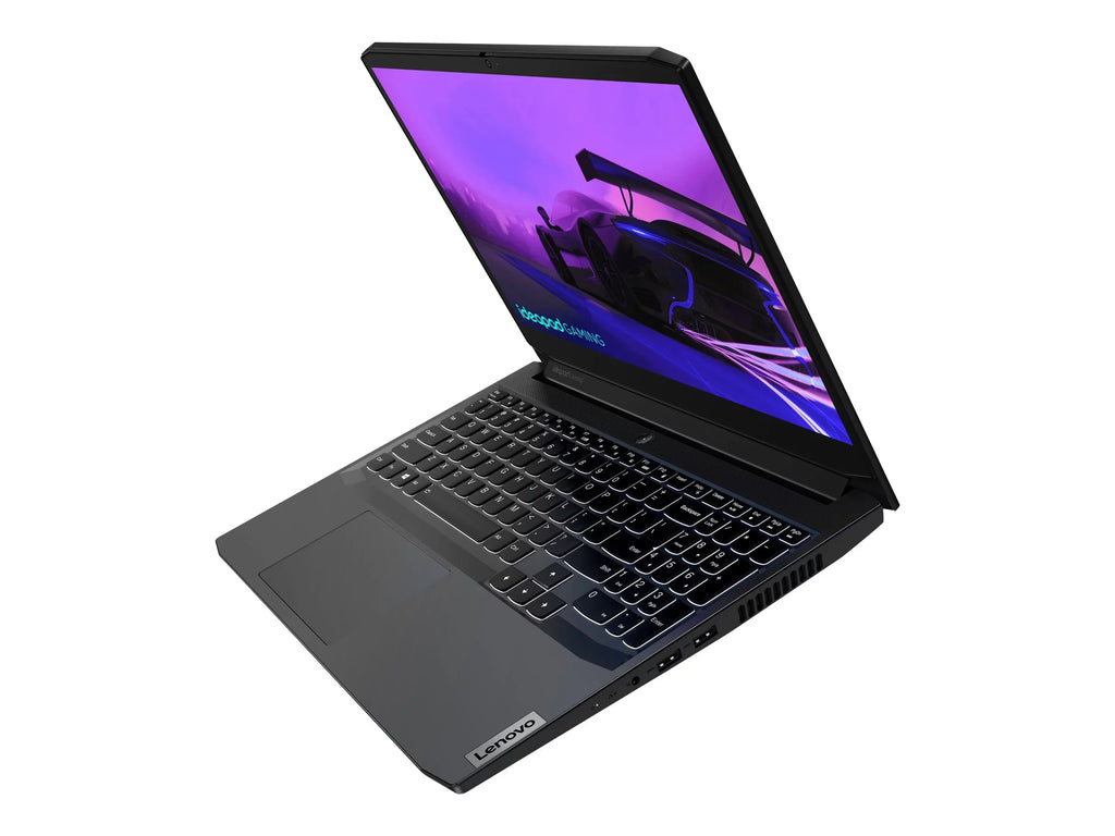 Lenovo IdeaPad Gaming 3 15ACH6 82K2 - 180-degree hinge design -  Ryzen 7 - 5800H / up to 4.4 GHz - Win 10 Home 64-bit -   3050  - 16   - 512   NVMe - 15.6"  1920 x 1080 (Full ) @ 120 Hz - 802.11a/b/g/n/ac/ax - shadow black - kb