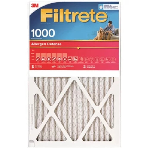 3M 9823-4 14" x 24" x 1" Red  1000 Filtrete 3 Month Disposable Pleated Air Filter - Quantity of 4
