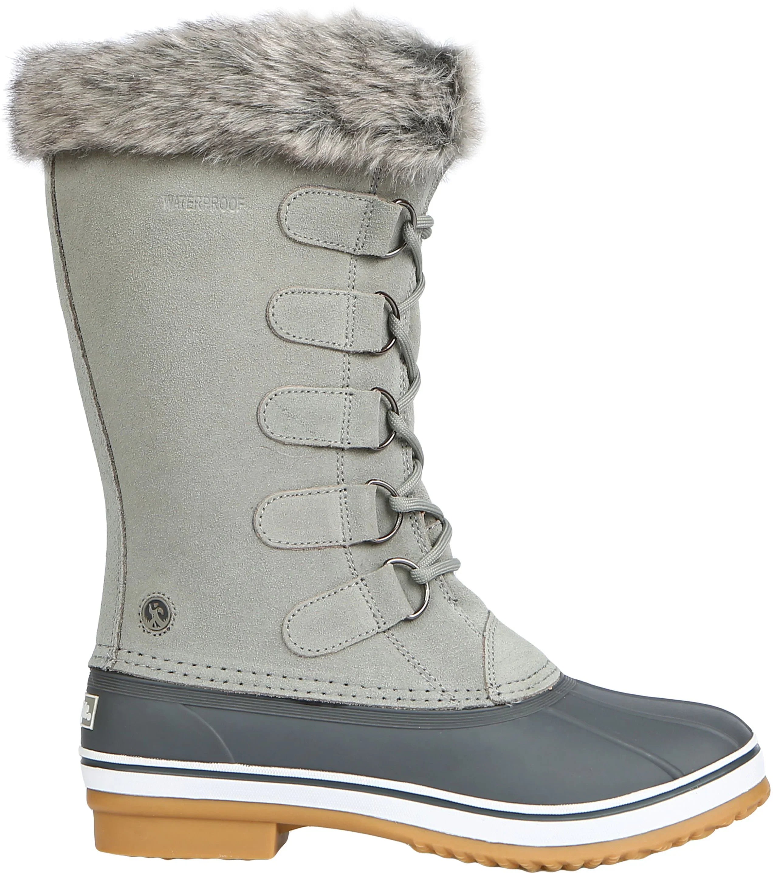 Northside 913019W055XX080 Katsura Insulated Waterproof Winter Boots for Ladies - Light Gray - 8M