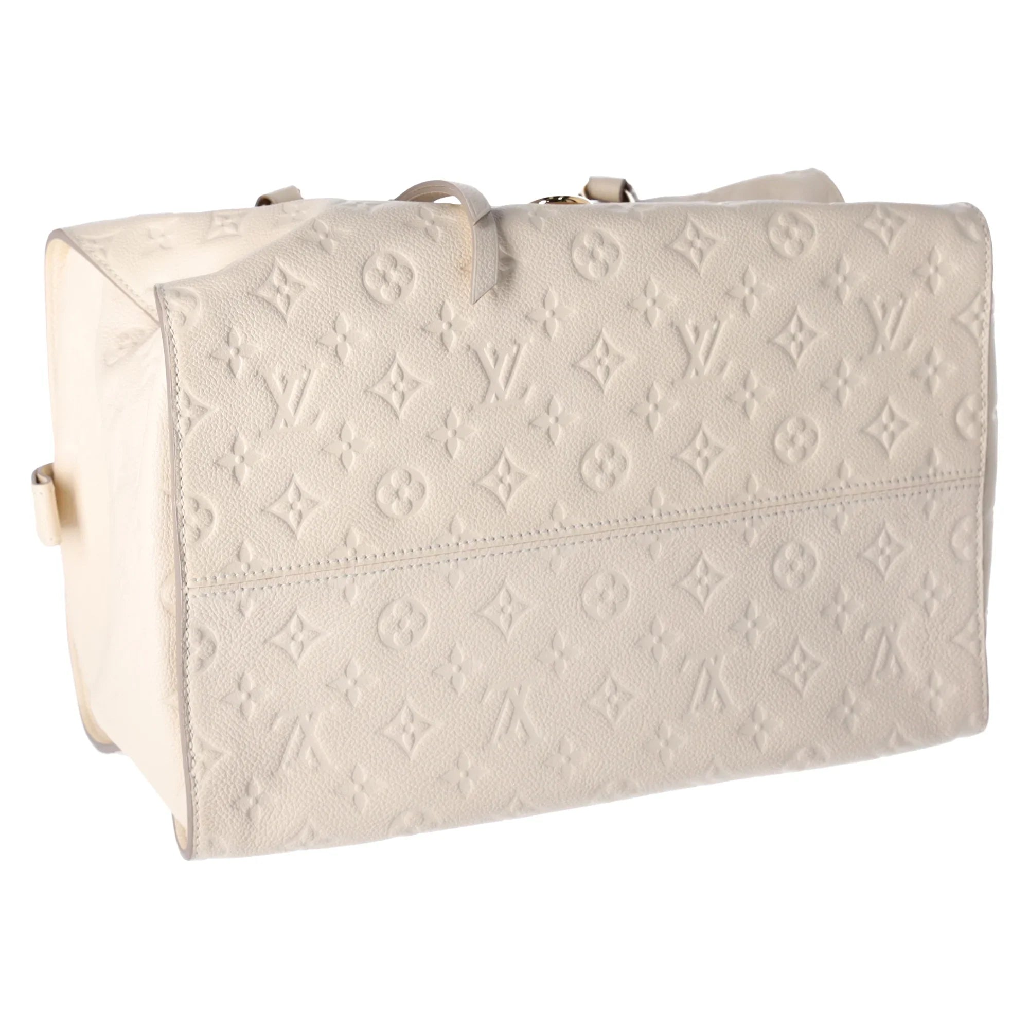 Louis Vuitton Inspiree  Beige Monogram Empreinte Leather Shoulder Bag Tote