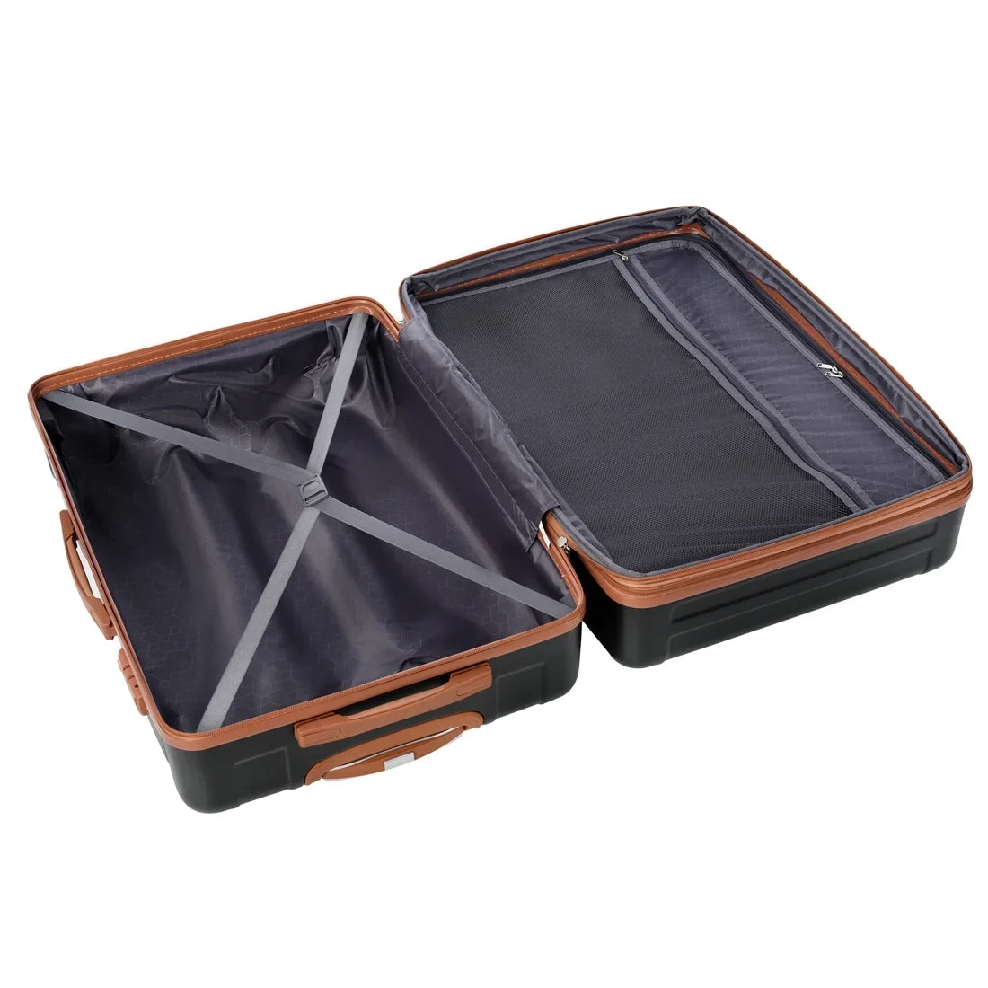 Yone jx je  Luggage 3 Pcs Suitcase Set,  Hardside Suit case with Spinner Wheels Lightweight  Lock, 20/24/28 Inch,Black