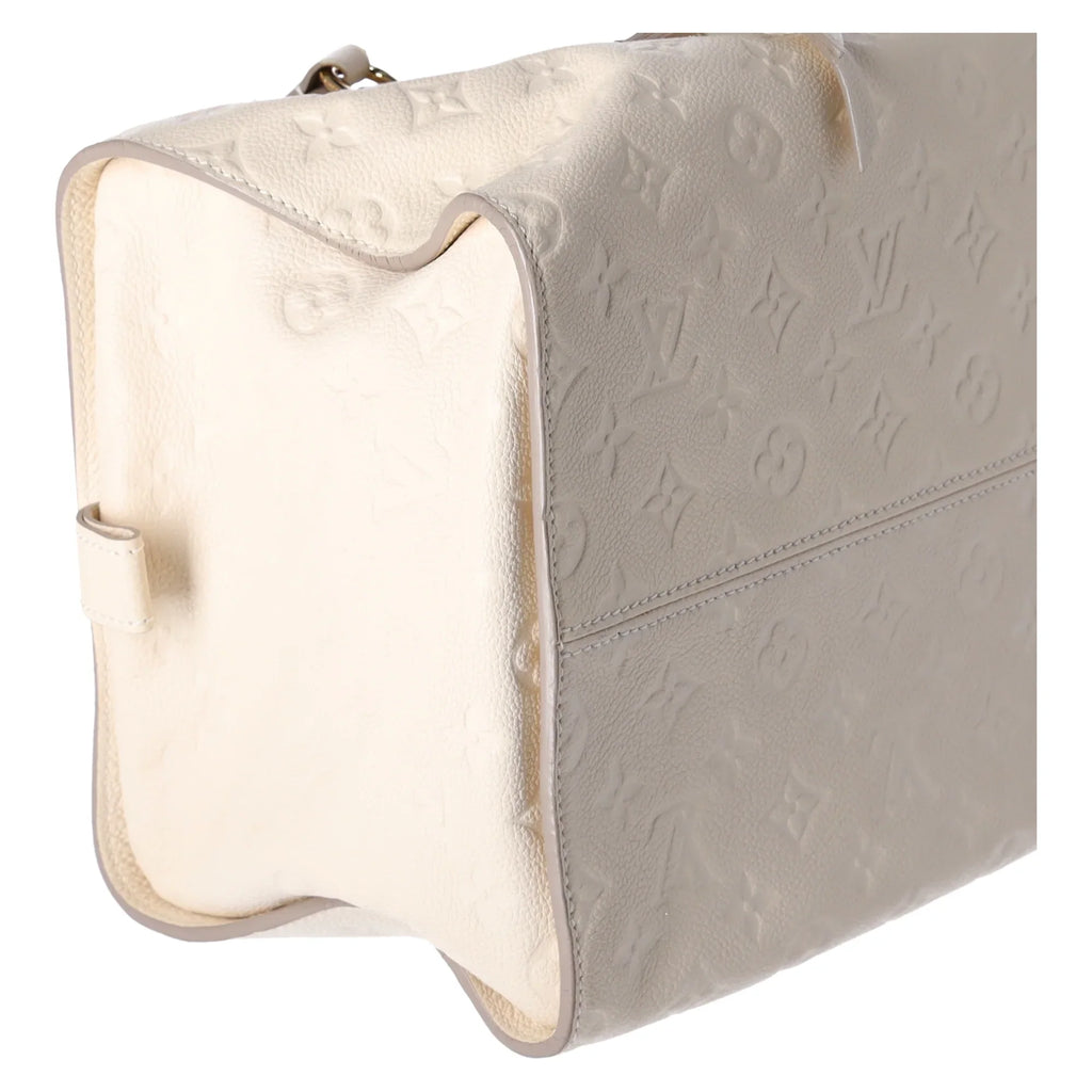 Louis Vuitton Inspiree  Beige Monogram Empreinte Leather Shoulder Bag Tote