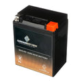 Chrome Battery - (14AHL- 12 Volt,12 Ah, 210 ) Motorcycle Battery for Suzuki 750cc Gsx-r750 1988