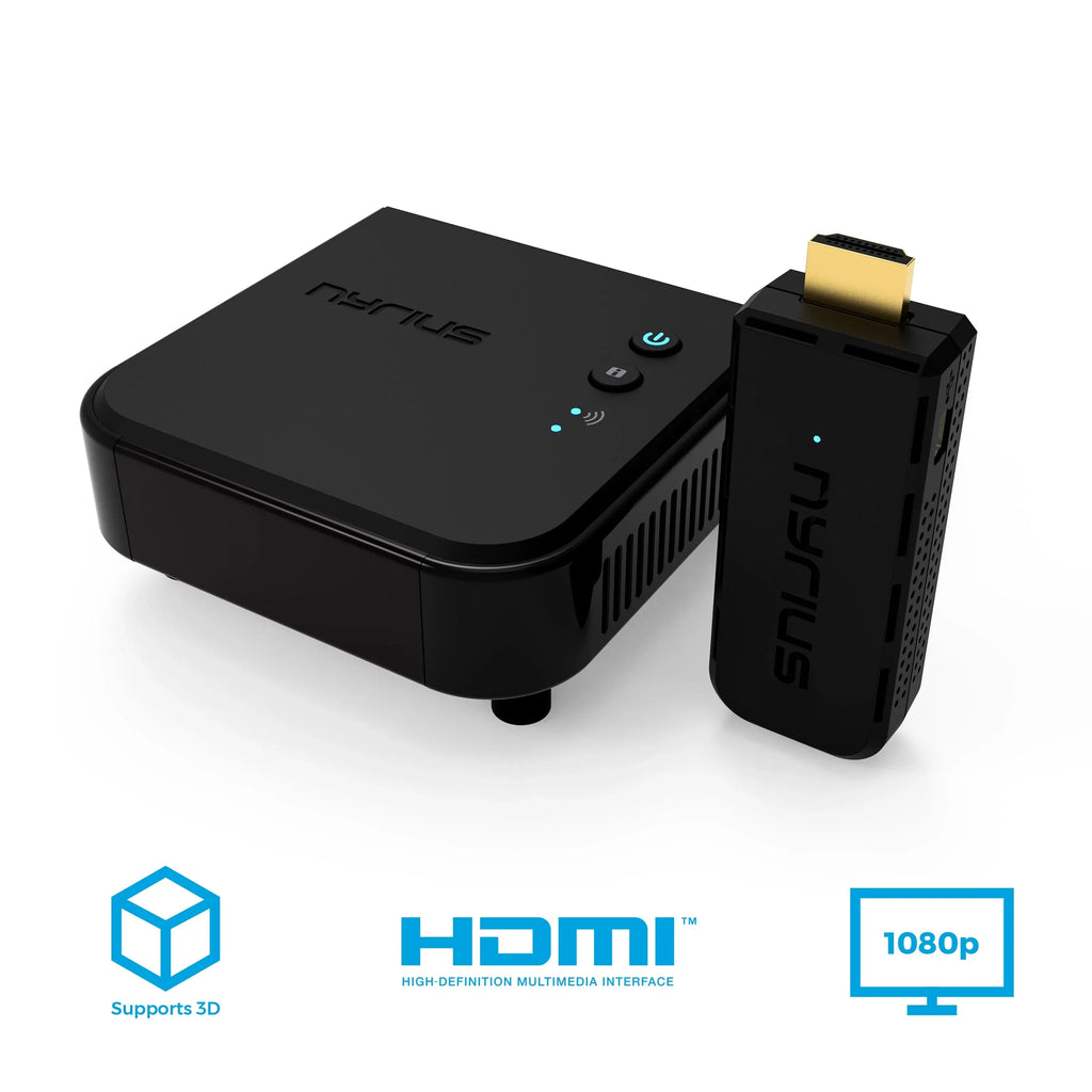 Nyrius Aries Pro Wireless  Transmitter and Receiver to Stream  1080p 3D Video from Laptop, , Cable, Netflix, YouTube, , Drones, Pro Camera, to /Projector/Monitor - 5 Pack