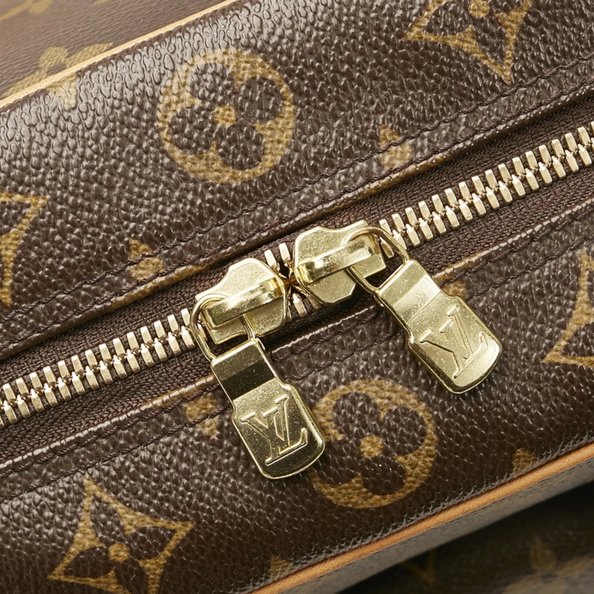Pre-Owned Louis Vuitton Monogram Exantry Cite Handbag  Brown  Leather Ladies   (Good)