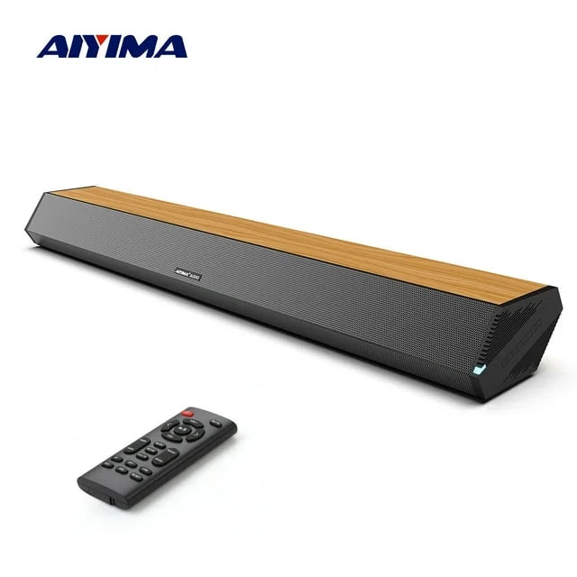 Soundbar 28-Inch 60W with -, Bluetooth 5.0, Optical Coaxial   Connection, 4 Speakers, 3 EQs, 110dB Surround Sound Bar Home Theater Audio Soundbar System for