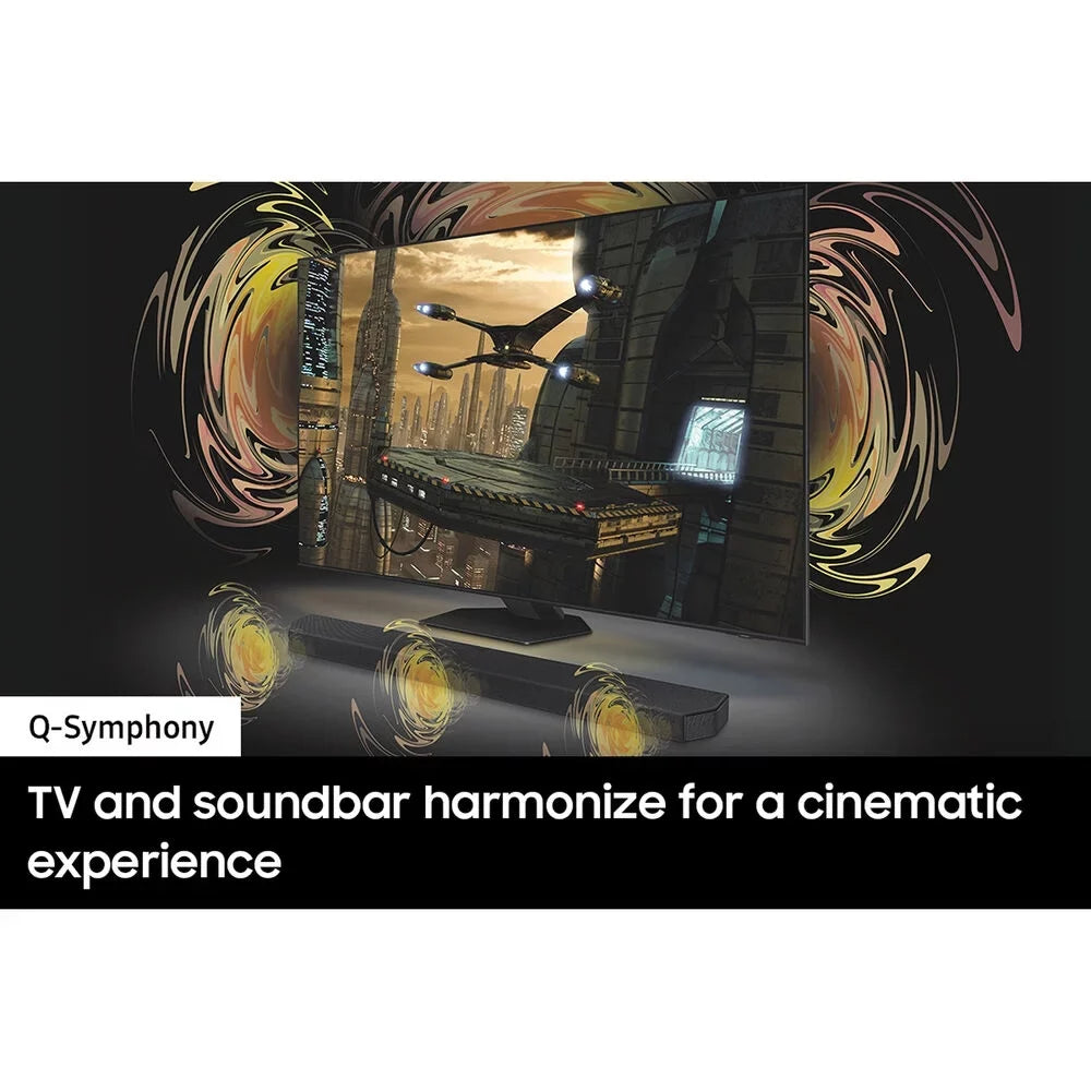 Restored Samsung - -/ 11.1.4ch Soundbar with Wireless Dolby Atmos / : and Rear Speakers - Black [Manufacturer Refurbished]
