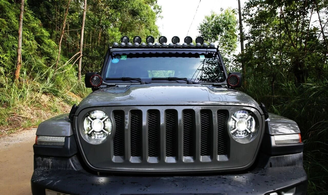 Race Sport - 9in adj. Angle Beam 108w headlight w - For