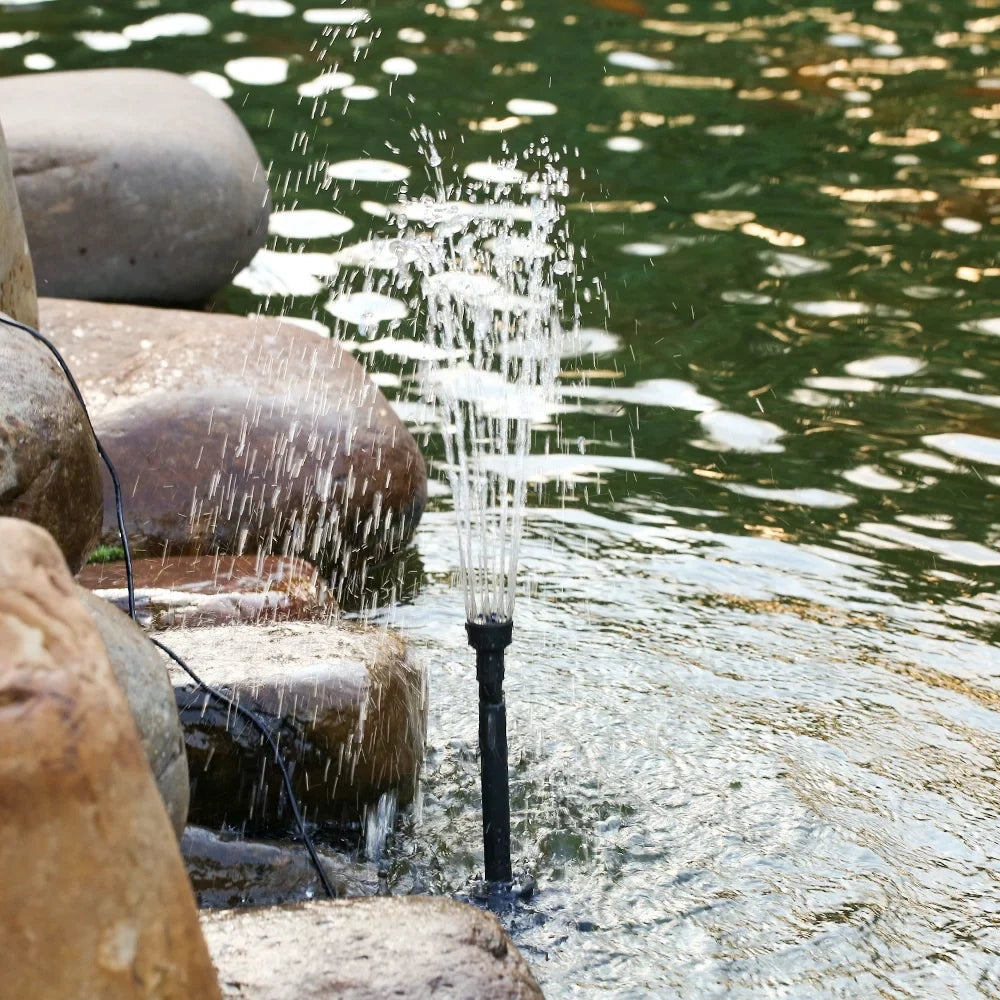 Lixada  Light Submersible Water Pump 10W for Fish Aquarium Bird Bath Garden Pond Fountain 600L/