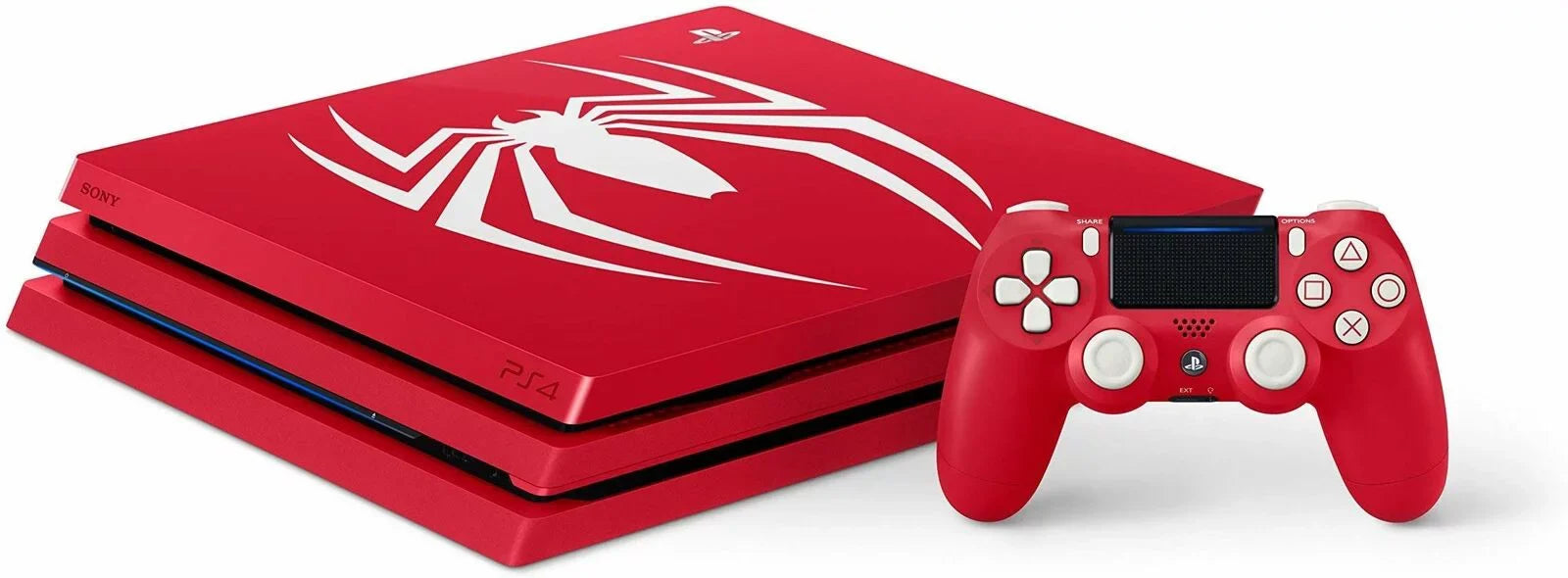 Restored Sony 1TB PlayStation 4 Pro Marvel's Spider-Man Console Limited Edition - Red 3003194 (Refurbished)