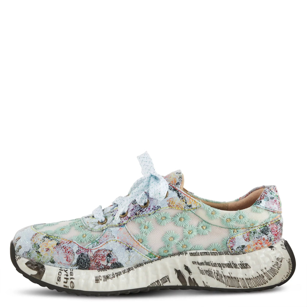 Spring Step 'Artiste Women's Daisymae Fashion Sneaker Beige Multi  42 /  10.5-11