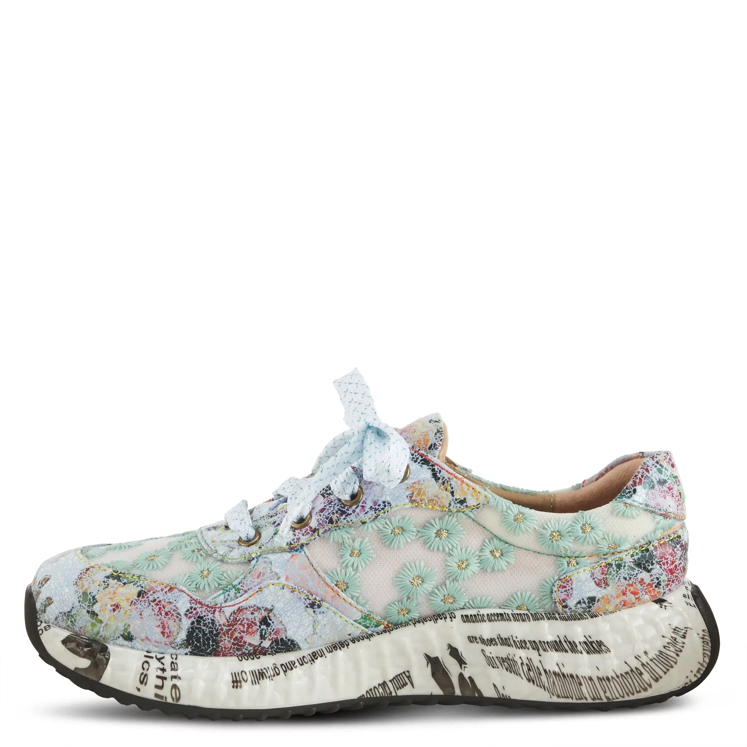 Spring Step 'Artiste Women's Daisymae Fashion Sneaker Beige Multi  42 /  10.5-11