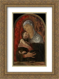 Andrea Mantegna 2x Matted 18x24 Gold Ornate Framed Art Print 'Madonna and Child with Seraphim and Cherubim'