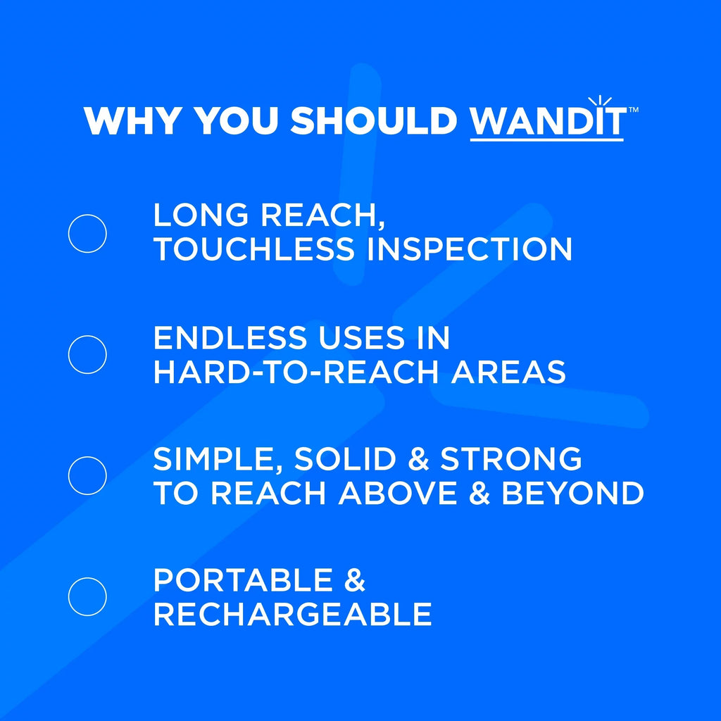 Wireless Inspection Camera with Light - Inspect Anything, Anywhere, Anytime - 360 Degree Flexible Inspection Camera Wand - 41 Inch Extendable, Rechargeable - Capture Images to Your Phone