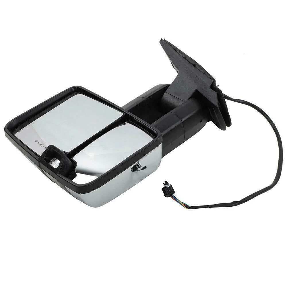 Teledu Power Heated Chrome Towing Mirrors For Chevrolet   Signal&Backup Lamp