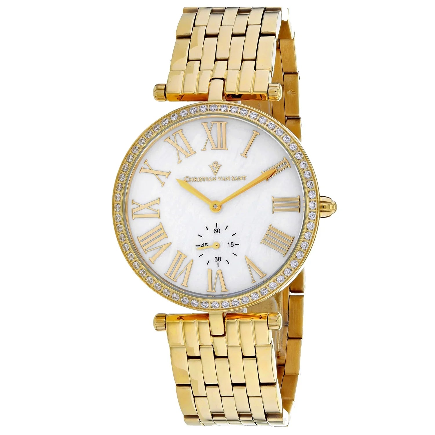 Christian Van Sant Women's Hush Mother of pearl Dial Watch -