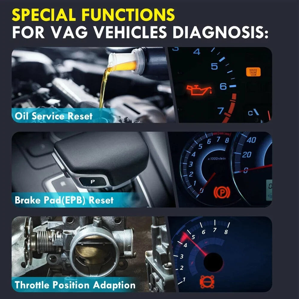 Ancel All System     Oil Automotive  Scanner   Throttle Adapation Code Reader for  Audi Skoda Seat Diagnostic Tool
