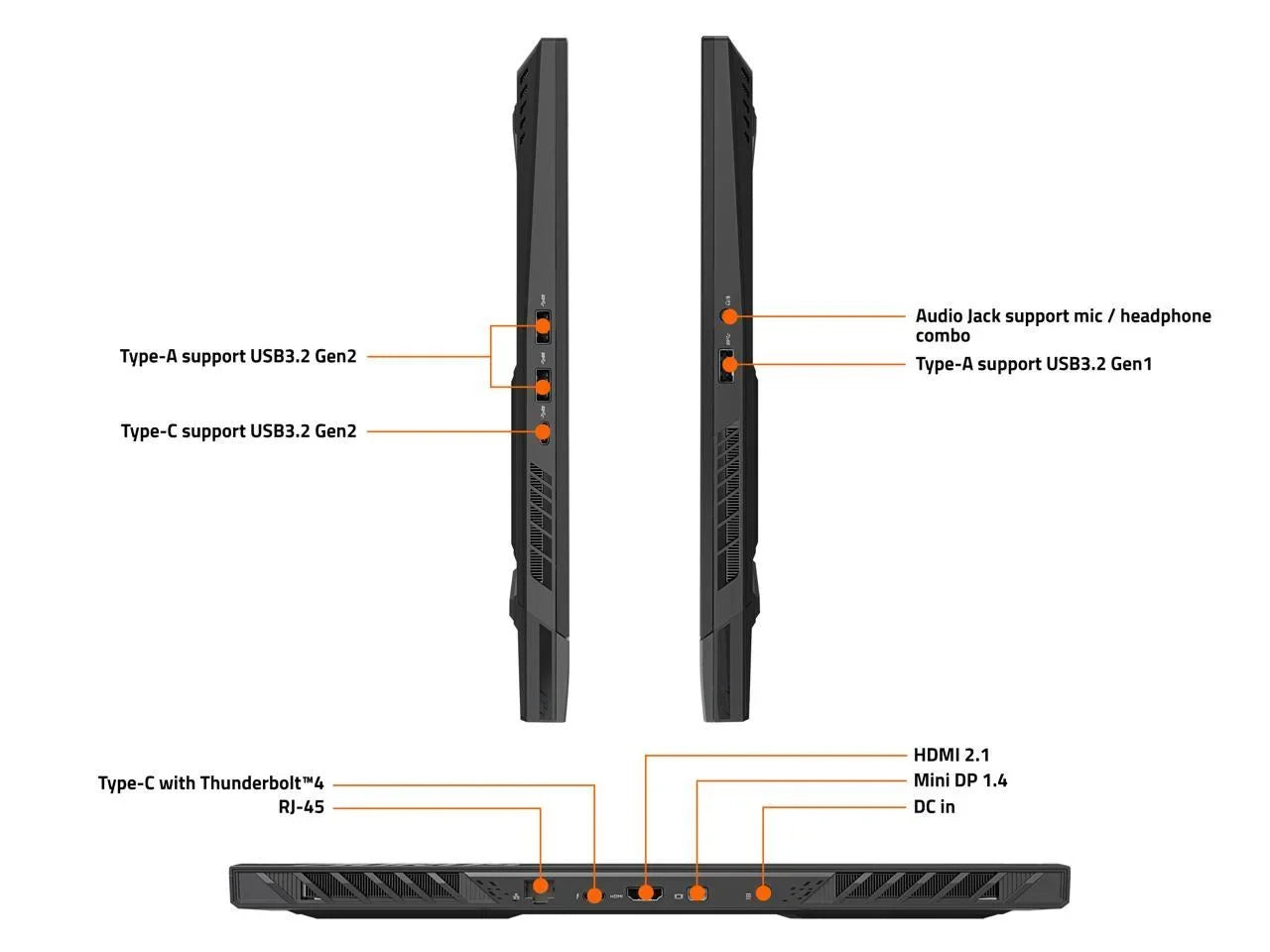 Aorus 15 Series - 15'' 165 Hz  - Intel Core Ultra 7 155H - GeForce  4060 Laptop  - 16   - 1  PCIe  - Windows 11 Home 64-bit - Gaming Laptop (15 -13US754SH )