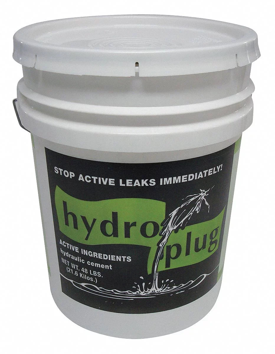 Je Tomes Hydraulic Cement,Hydroplug,48 lb