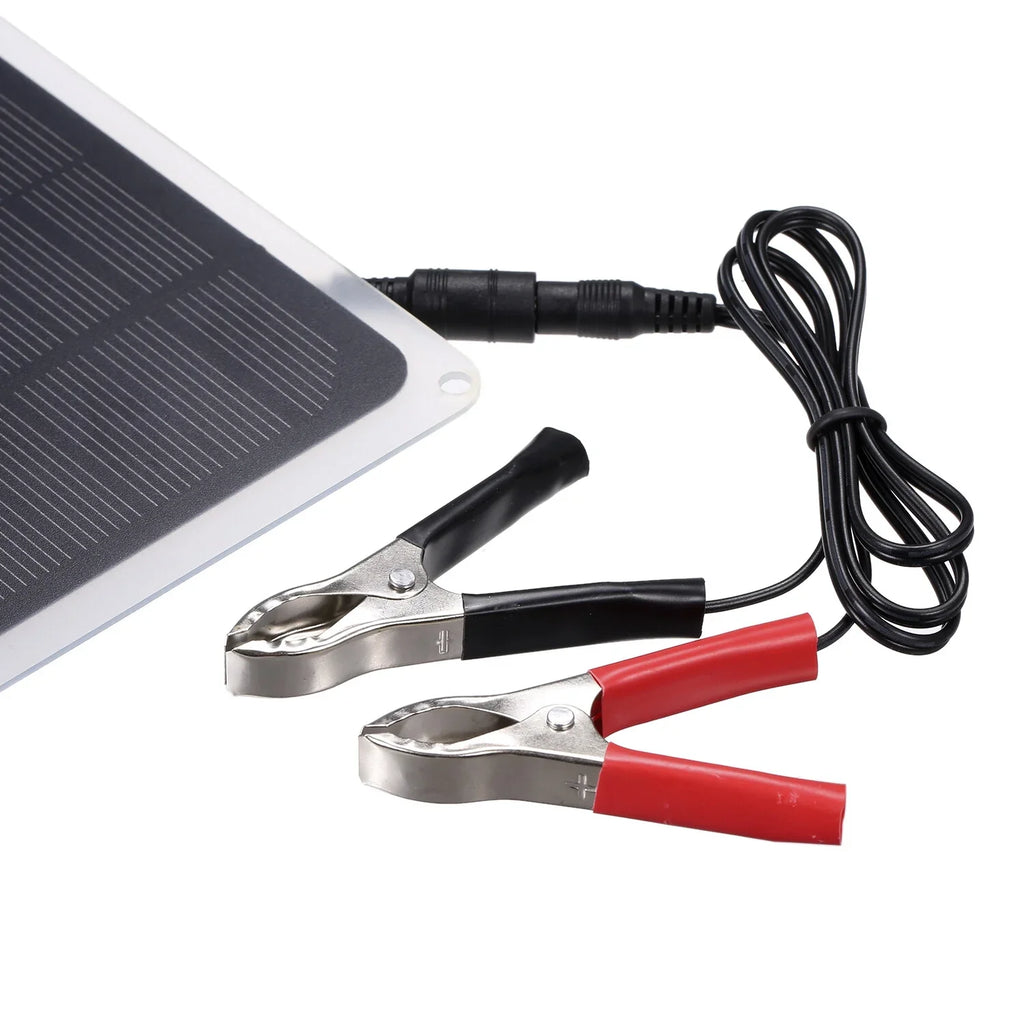 10W Solar Panel with  Port Car Chargers Charge for 12V-Battery Portable Completed Accessories for Outdoor Camping Hiking Fishing Climbing