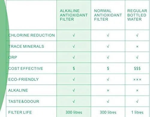 Alkaline Water Pitcher - 3.8L Pure Healthy Water Ionizer -  Free & Anti-Bacterial Filter - Healthy, Clean & Toxin-Free Water In Minutes - Boost Your Energy Levels & Immune System