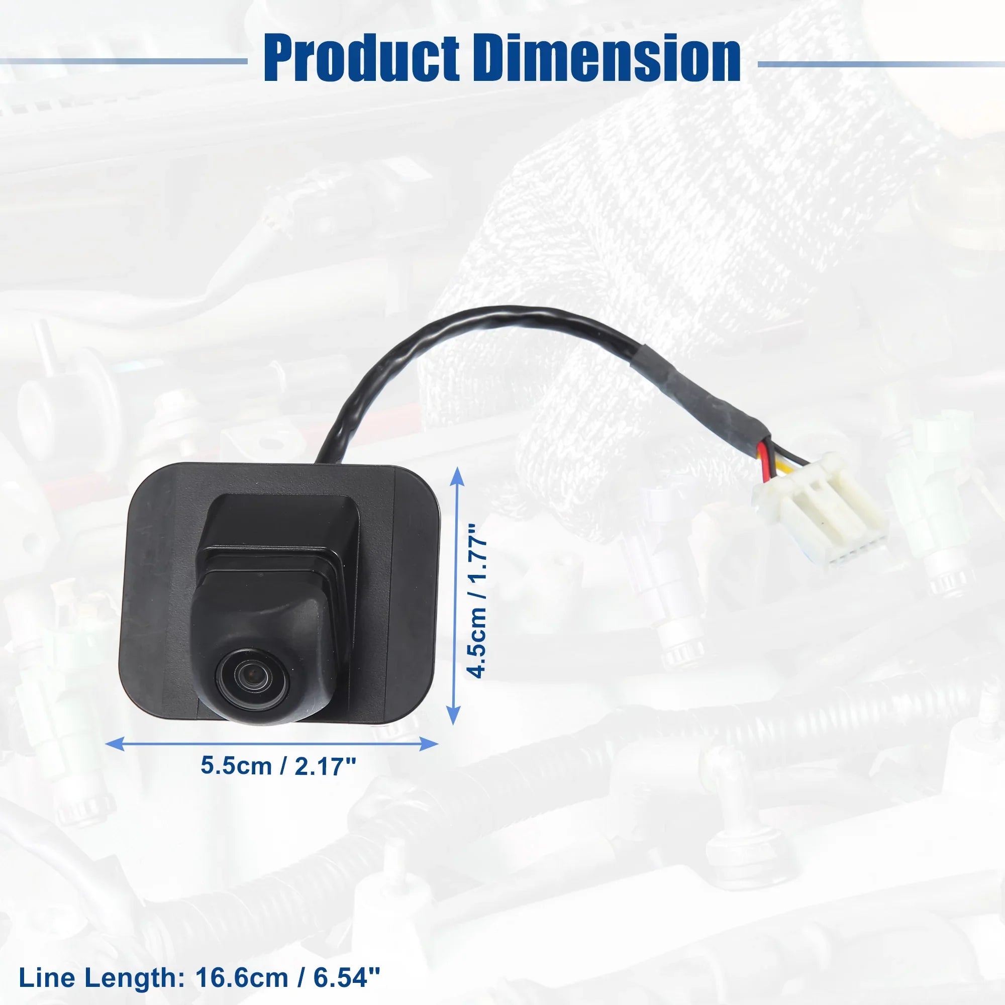 Unique Bargains Rear View Back Up Camera Replacement Fit for Honda Civic 2013 2014 2015 Black