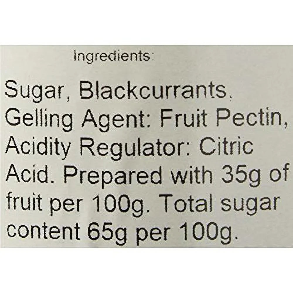 preserve scottish blackcurrant preserve, 12 ounce