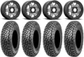 Fuel Block Beadlock 15" Wheels Gunmetal 32"   Tires Kawasaki Teryx Mule