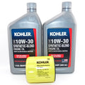 2  Kohler Synthetic Blend 10W30 Engine Oil and 52 050 02 Kohler Oil Filter