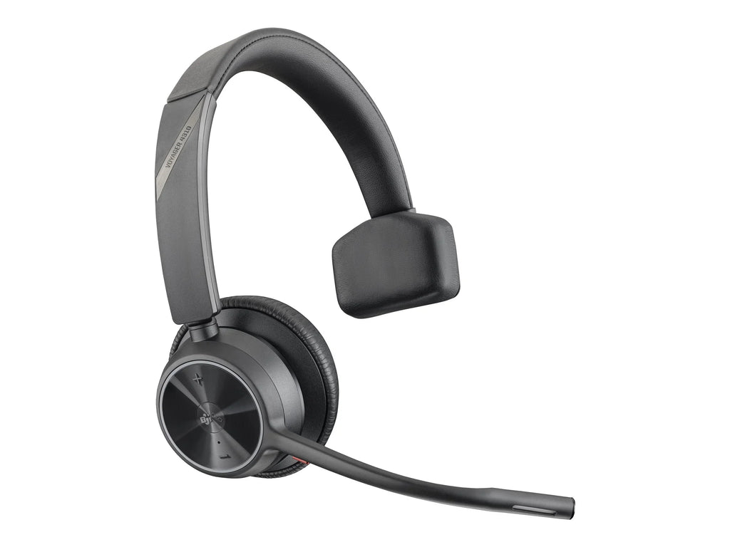 Poly Voyager 4310 -AHeadset +  dongle  - Google Assistant, Siri - Mono -  Type  - Wired/Wireless - Bluetooth - 164 ft - 20 Hz - 20 kHz - On-ear, Over-the-head - Monaural - Supra-aura...
