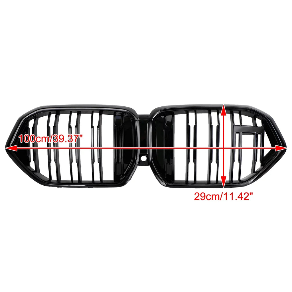 Front Bumper Grille Grill Fit for    M50i 2020-2022 /Camera Hole Black