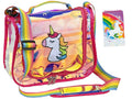 Unicorn Toiletry Cosmetic Bag Accessory Bag, Make-up Bag & Notepad Bundle Set