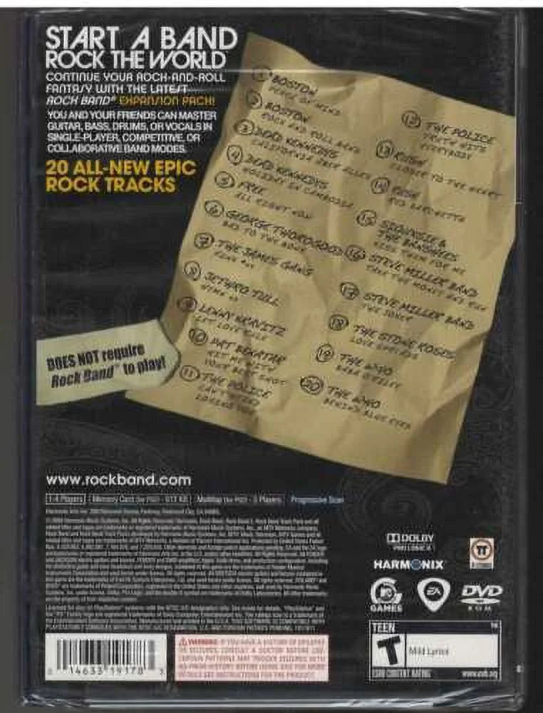 Rock Band Track Pack: Classic Rock  (Brand New Factory Sealed  Version)