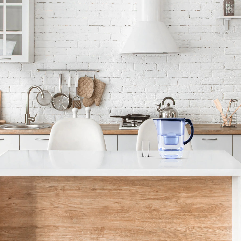 Alkaline Water Pitcher - 3.8L Pure Healthy Water Ionizer -  Free & Anti-Bacterial Filter - Healthy, Clean & Toxin-Free Water In Minutes - Boost Your Energy Levels & Immune System