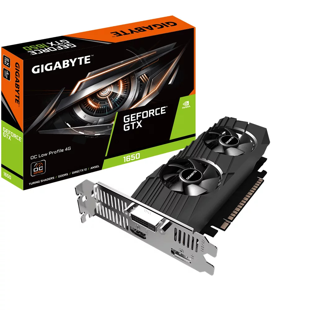 Gigabyte GeForce  1650  Low Profile 4G  4   Graphics Card