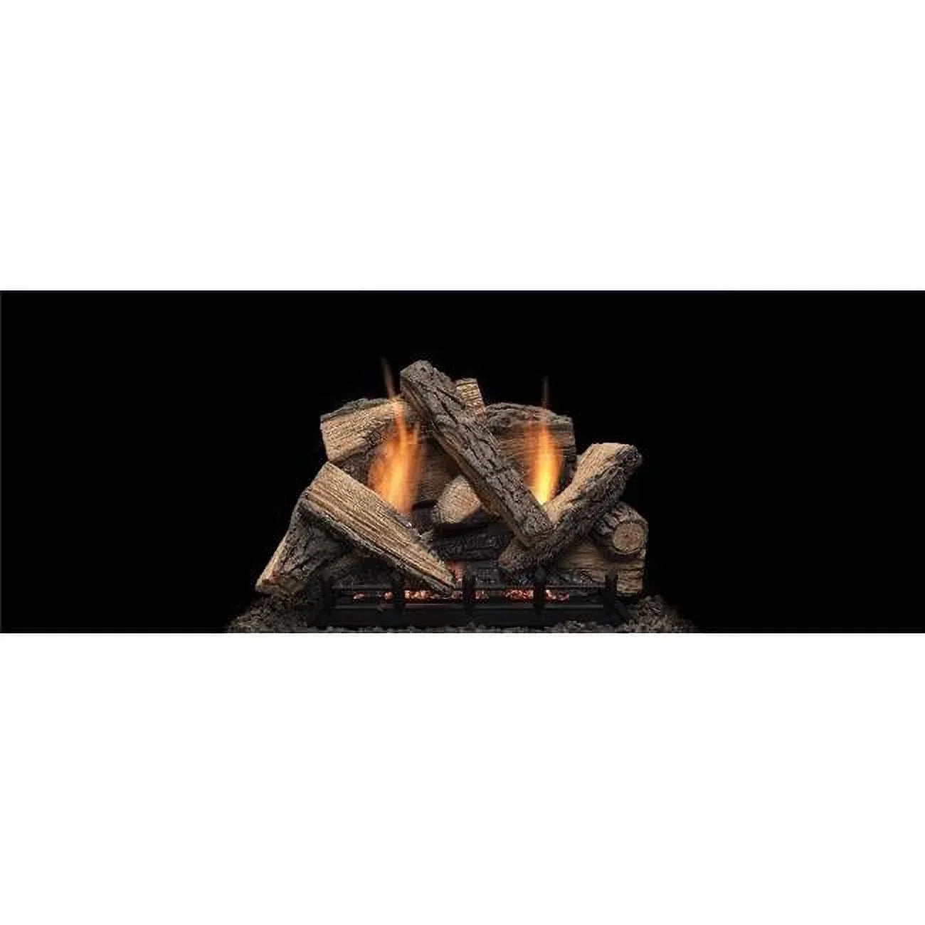 18 in. Stony Creek Refractory Log Set for Natural Blaze  18 in. Burner - 11 Piece