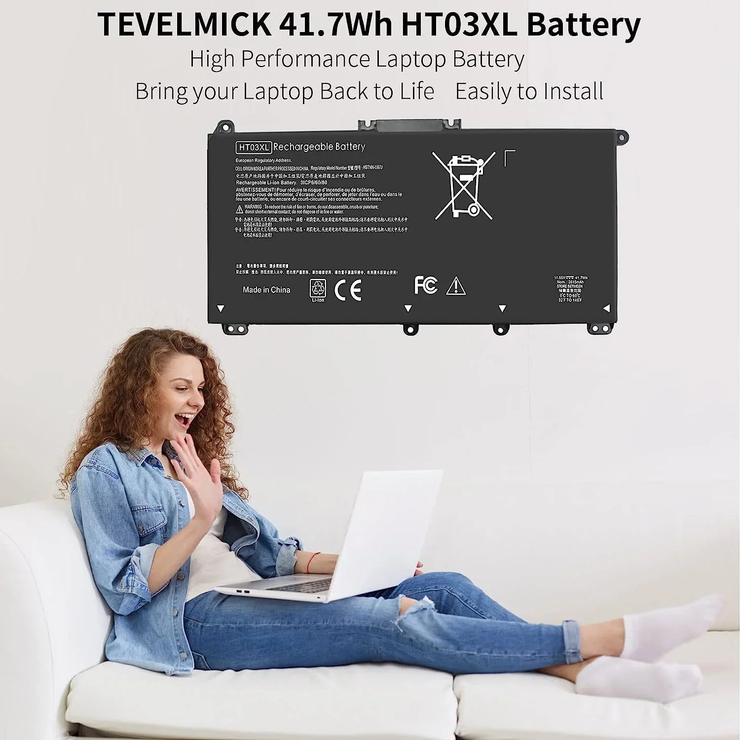 41.7Wh  -855 Laptop y for  Pavilion 14- 14- 14- 15- 240 245  14- 14-