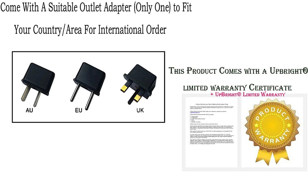 UpBright Octagon Tip 65W  Adapter Compatible with Dell da65ns4-00  -1650-05D 1318 pp22l   la65ns2-00 Inspiron 1318 1440 15 1545 1750 N411z    -21 Family