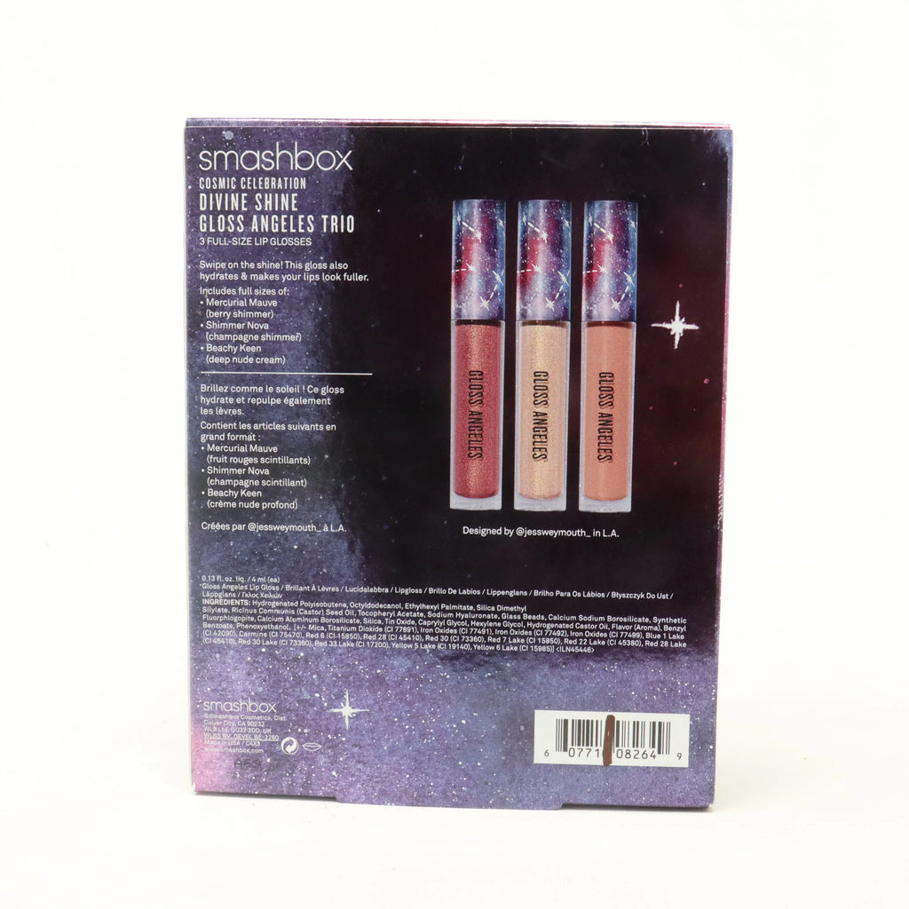 Smashbox Divine Shine Gloss Trio - 3 Full-Size Lip Glosses