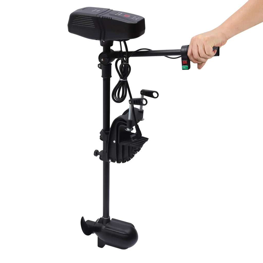 Aiqidi 48V 1400W Electric Trolling Motor Outboard Motor Fishing Boat Engine  Display 360° Rotatable Brushless Motor 2300RPM