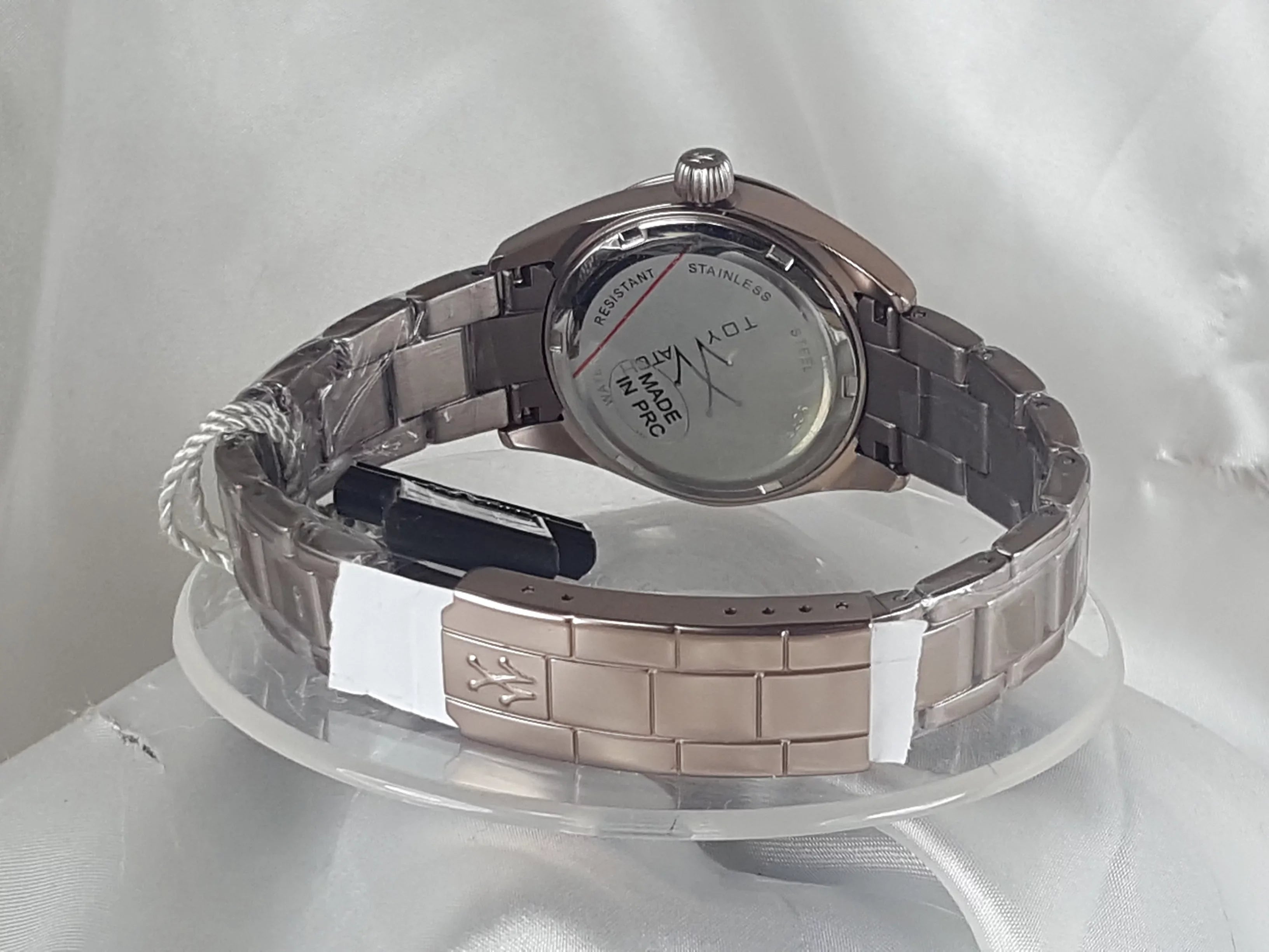 ToyWatch  Ladies "Metallic Stones" Pewter Color Aluminum Watch
