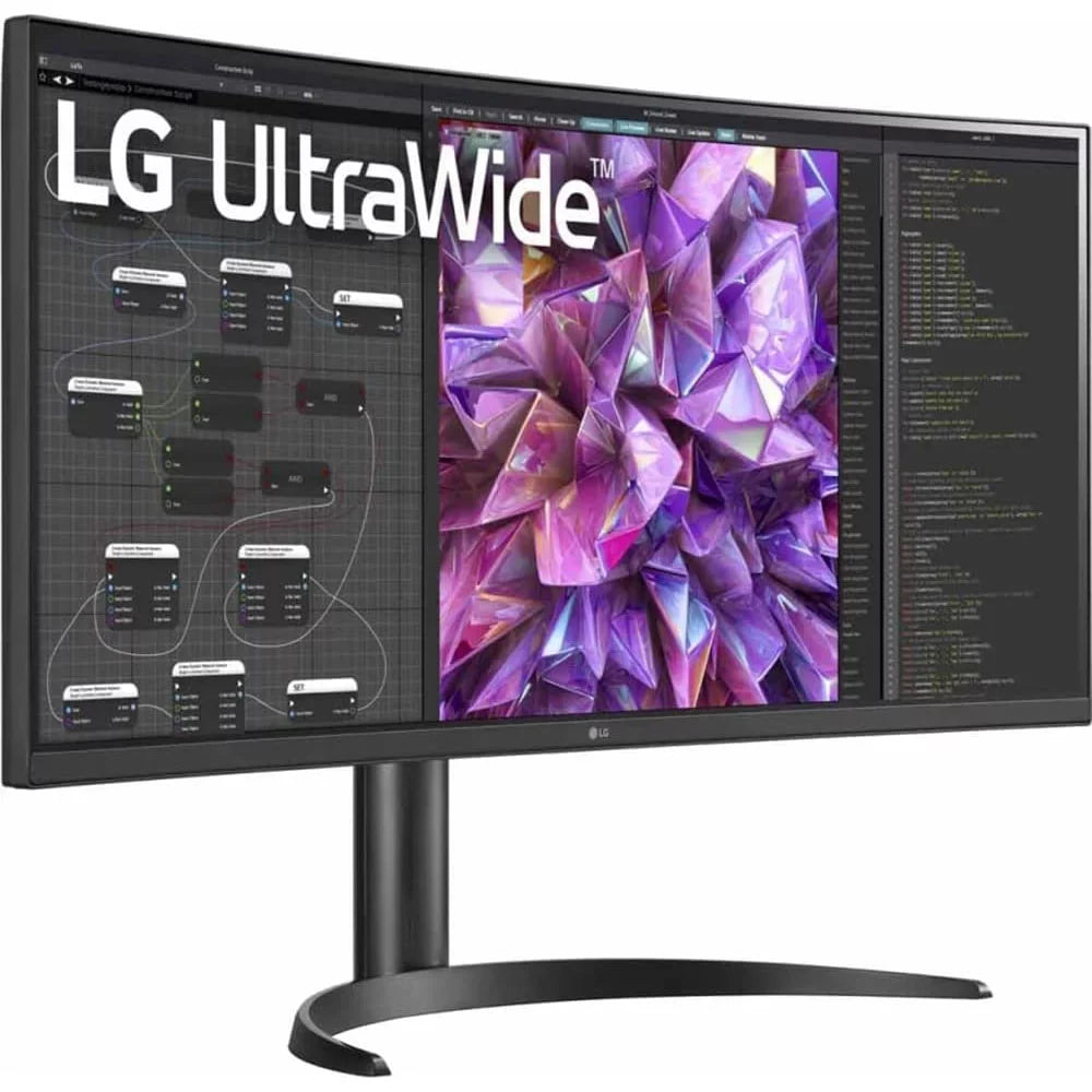 Open Box  34WQ75C- 34" Curved UltraWide    10 Built-in--Monitor with  Type- and  (-45)