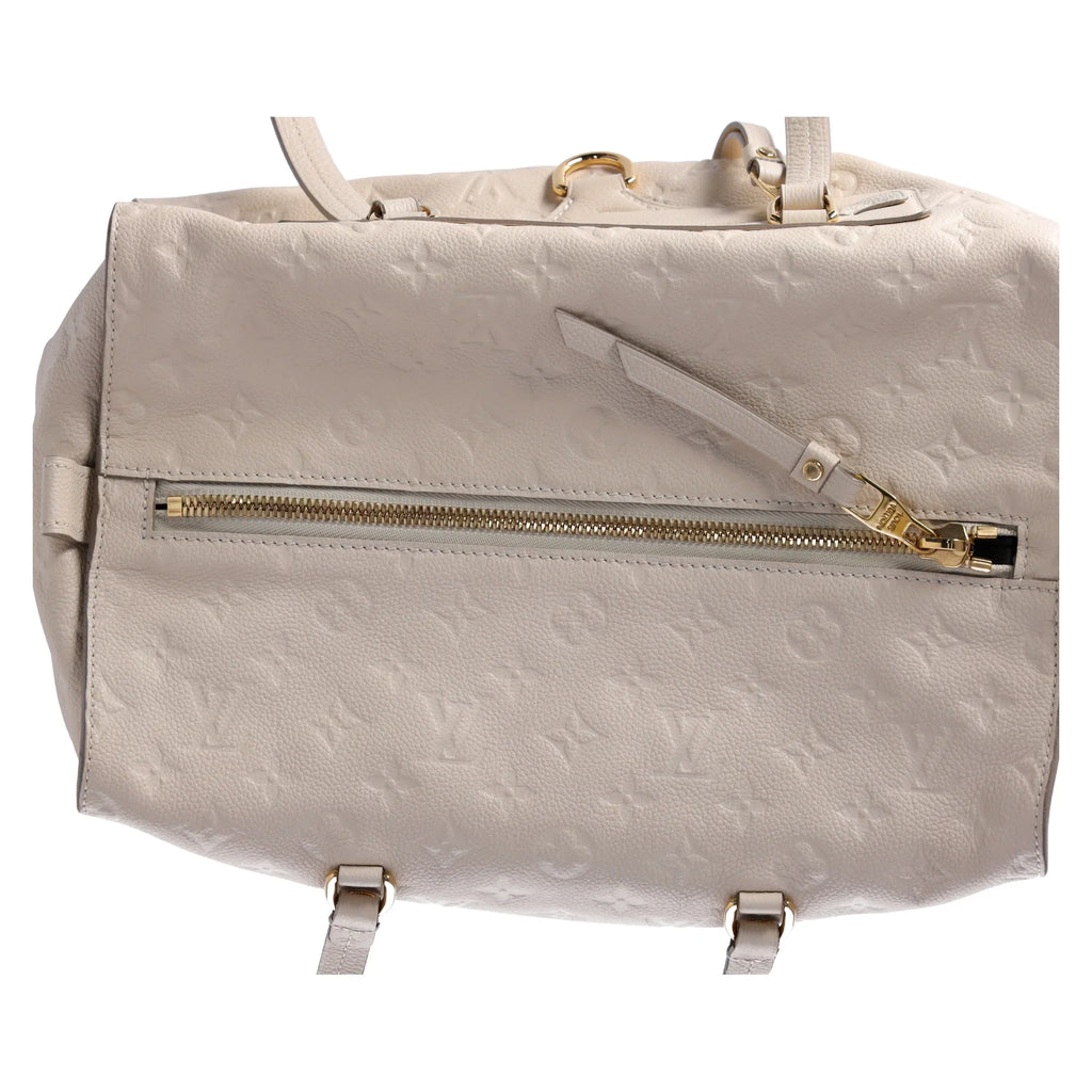 Louis Vuitton Inspiree  Beige Monogram Empreinte Leather Shoulder Bag Tote