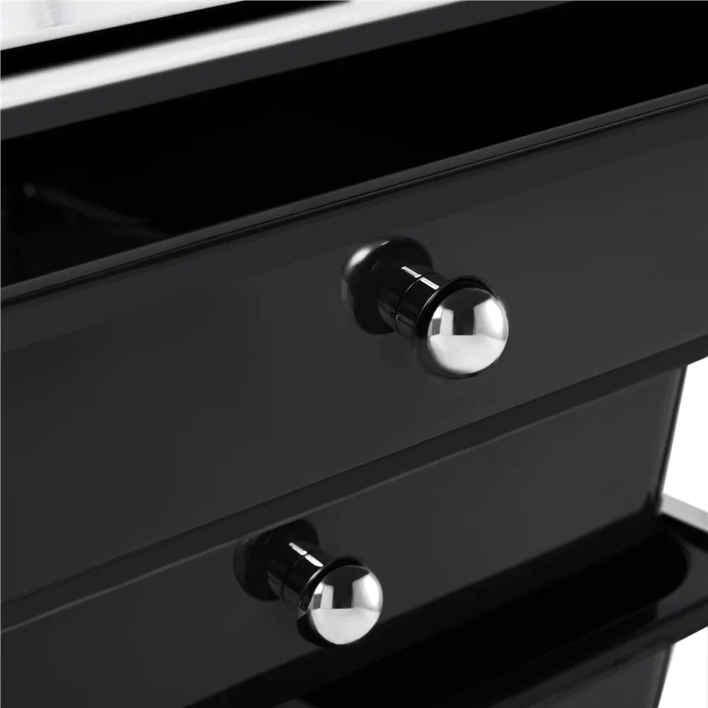Topeakmart 20 Drawers Rolling Storage Cart Bin Organizer on Wheels Scrapbook Paper Office School Organizer, Black