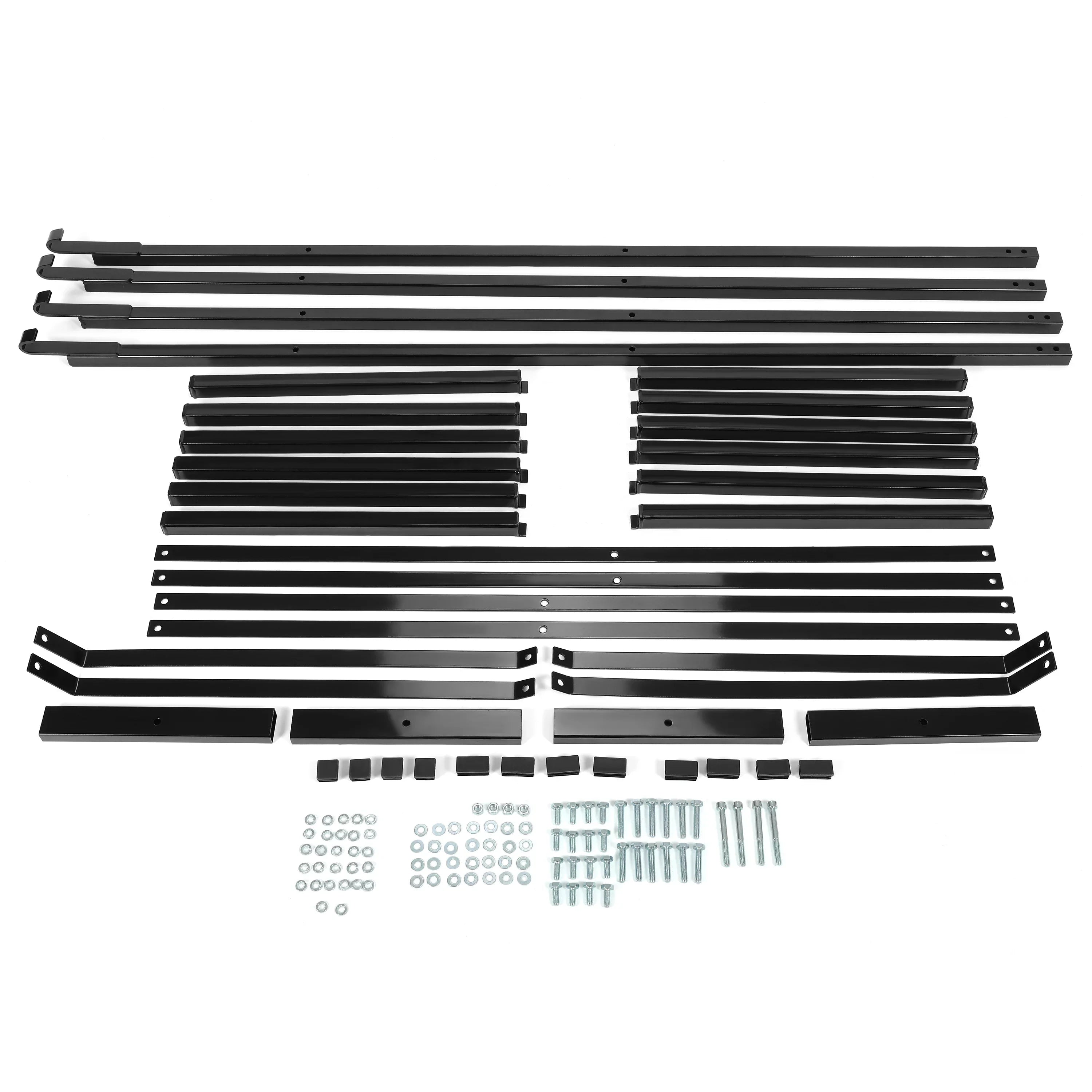 Cargo Shipping Container Shelving Brackets Black Powder Coated Steel Shelf Brackets for Heavy Duty Trailer Containers